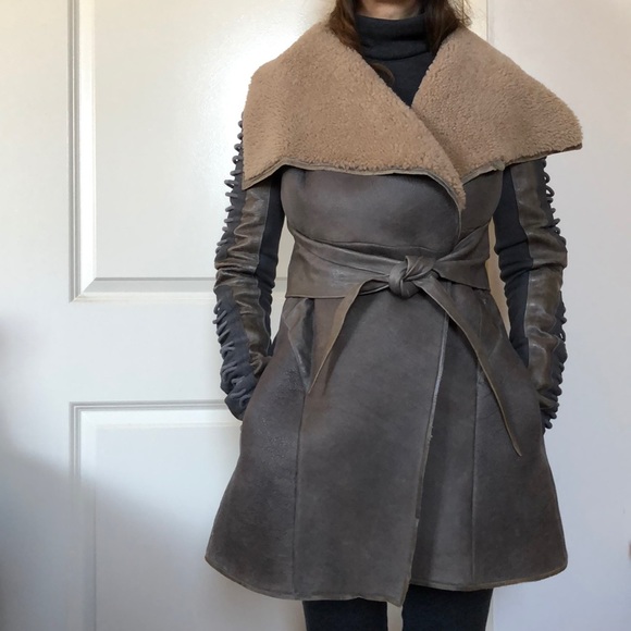 ❌SOLD❌ RICK OWENS Fur lining Coat - Picture 5 of 16